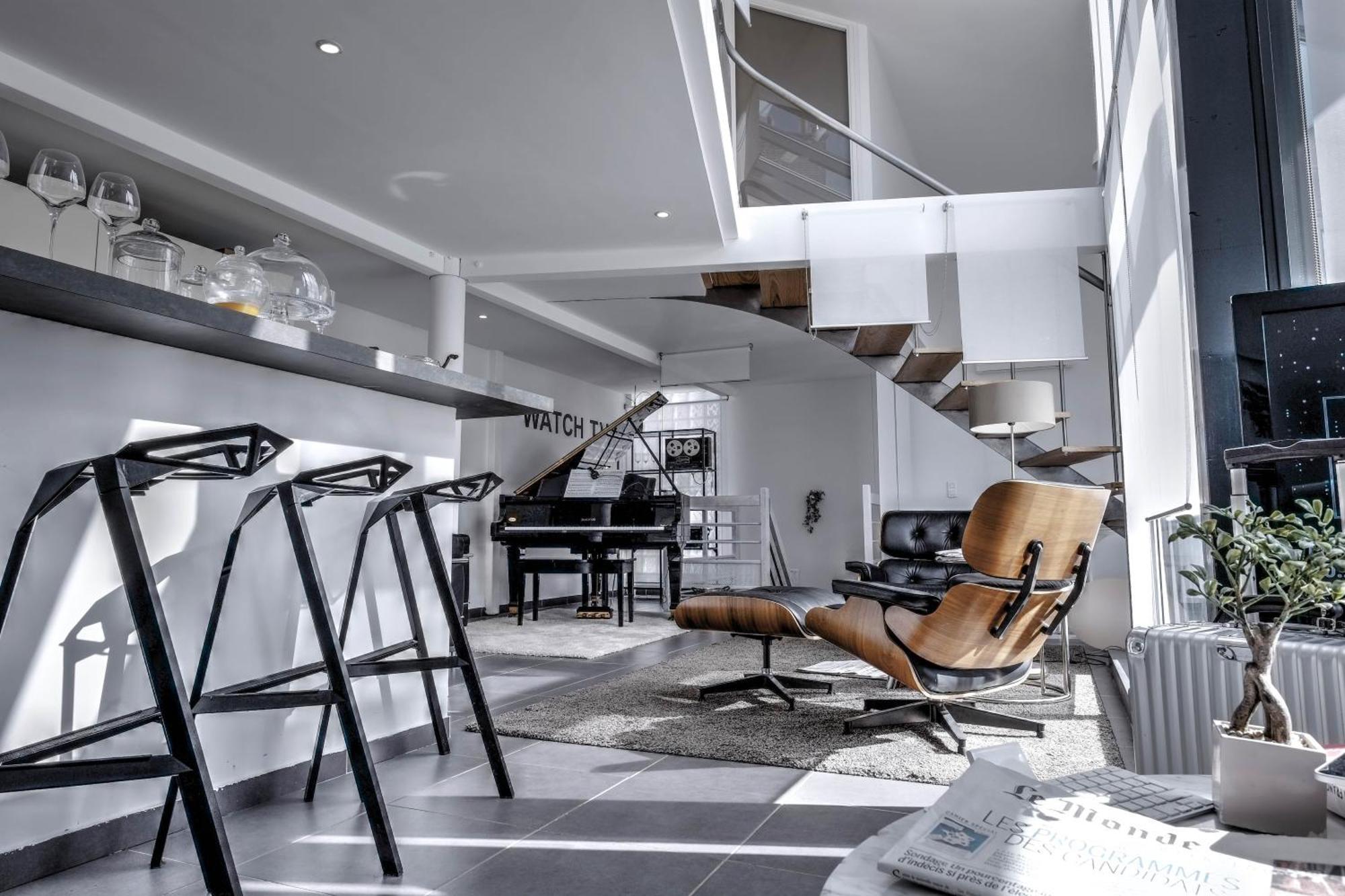 Beautiful Loft 130M2 Sun And Free Parking Ok 1M95 Apartment La Garenne-Colombes Bagian luar foto